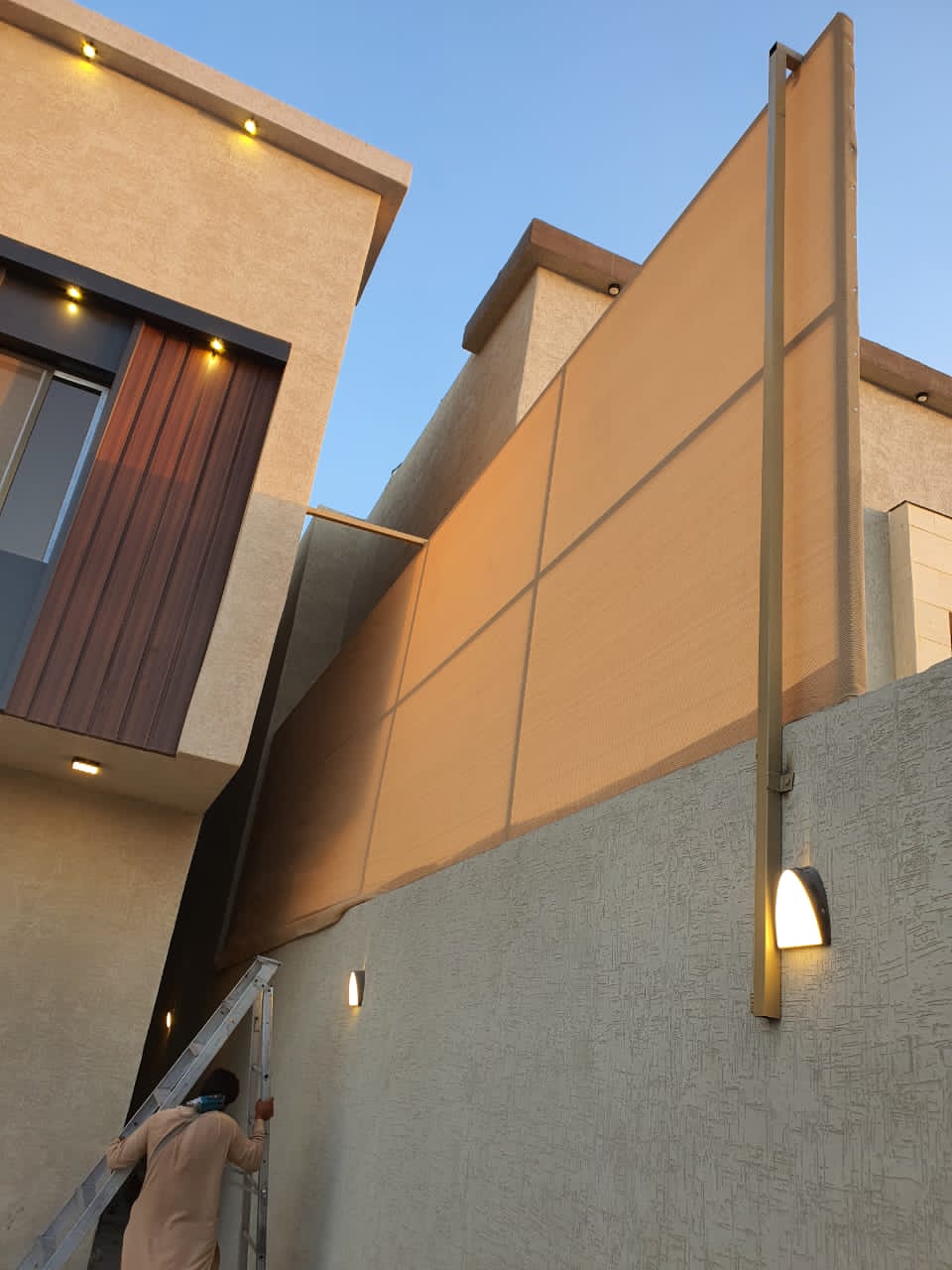 سواتر حديد وقماش